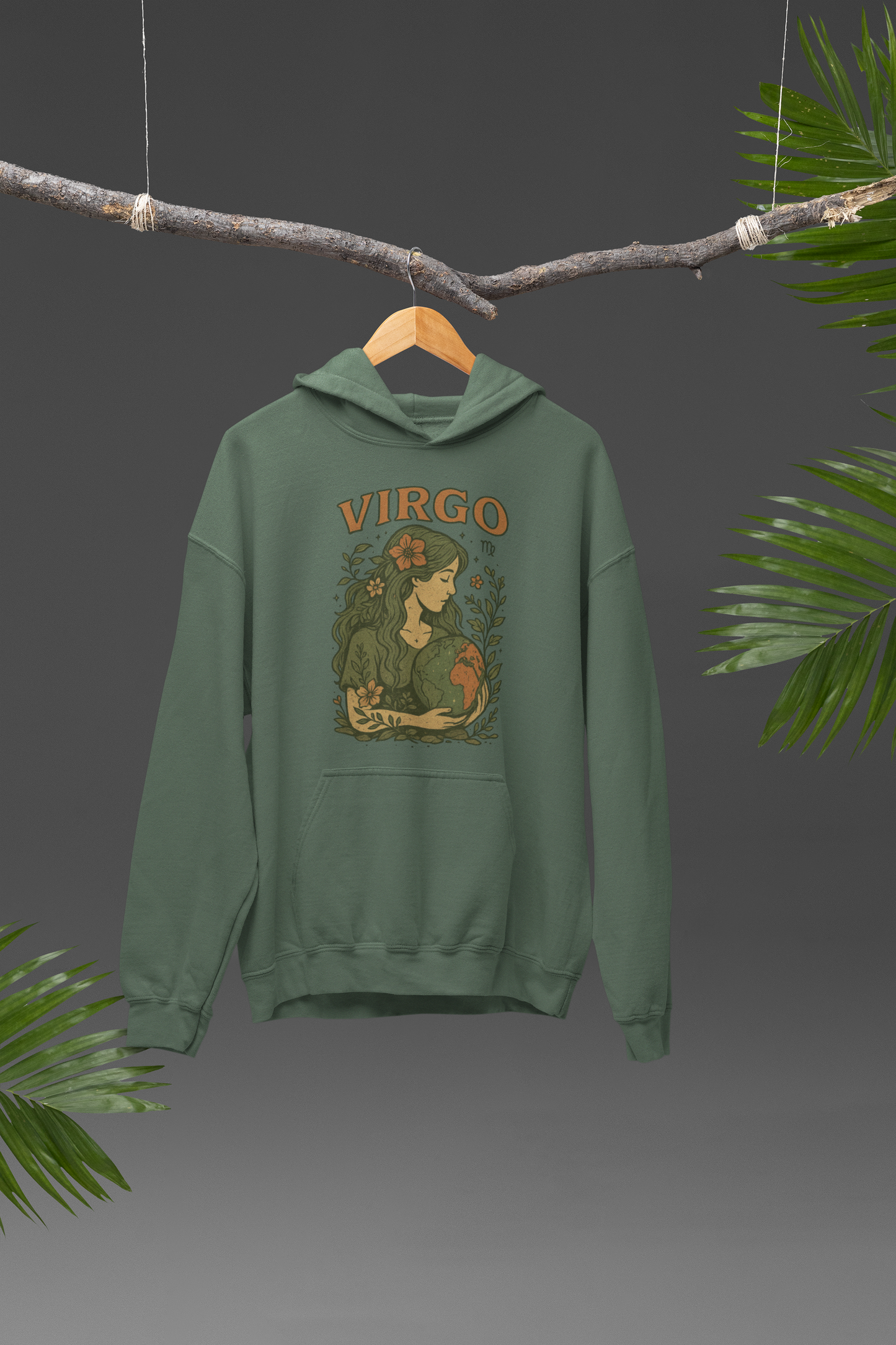 Virgo Earth Goddess Hoodie – Gildan 18500 Unisex Fleece (Free Shipping)