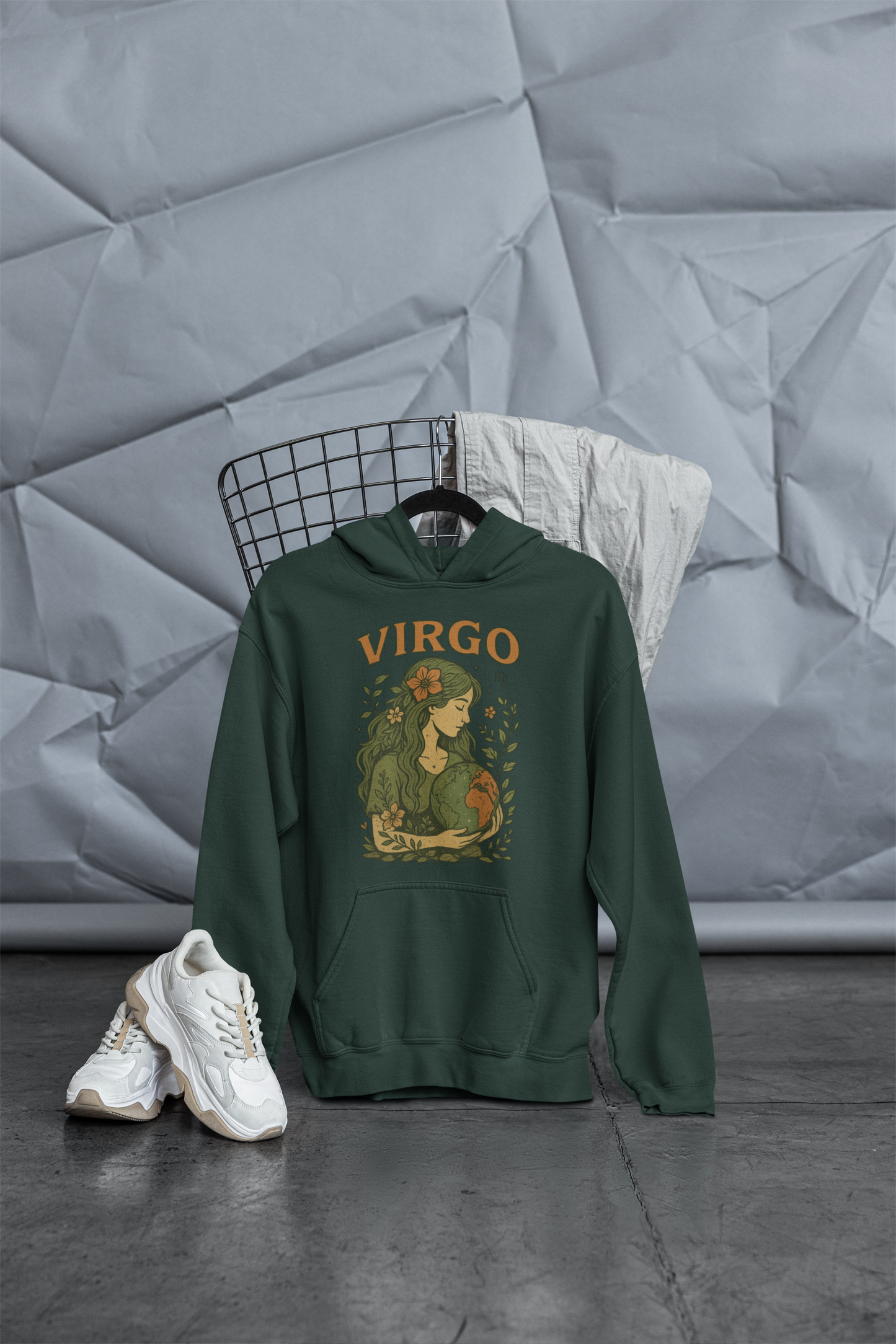 Virgo Earth Goddess Hoodie – Gildan 18500 Unisex Fleece (Free Shipping)