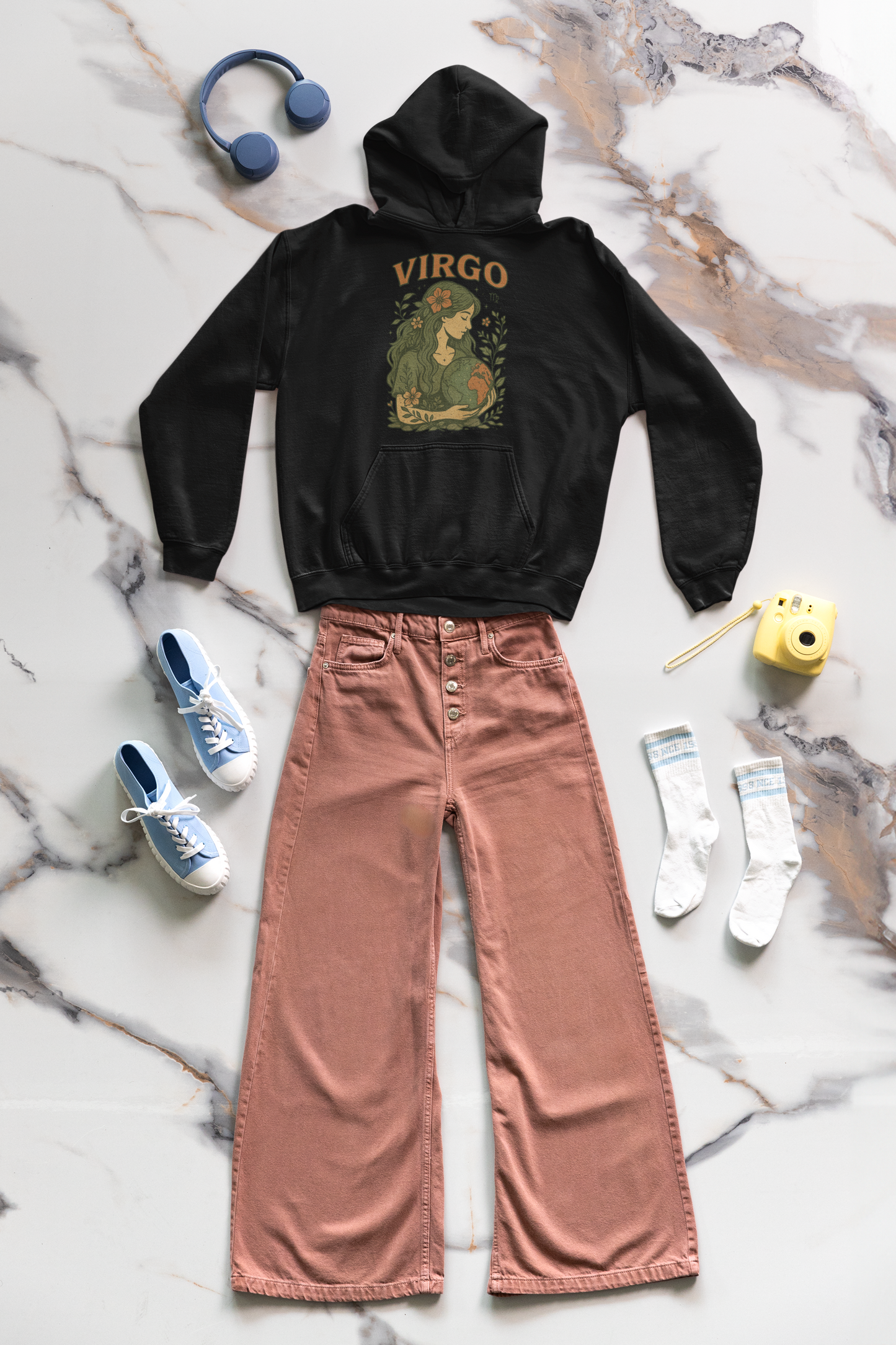 Virgo Earth Goddess Hoodie – Gildan 18500 Unisex Fleece (Free Shipping)