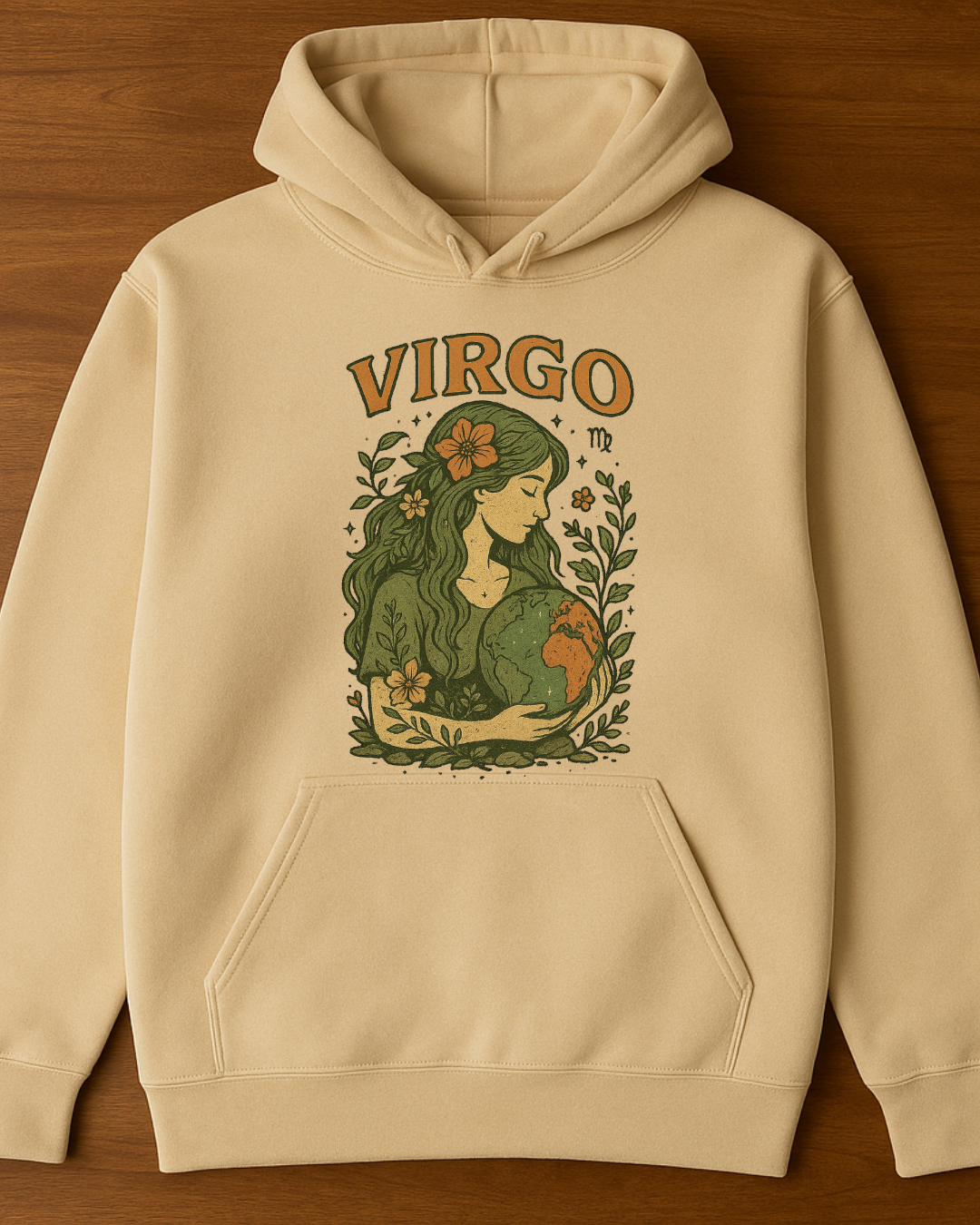 Virgo Earth Goddess Hoodie – Gildan 18500 Unisex Fleece (Free Shipping)