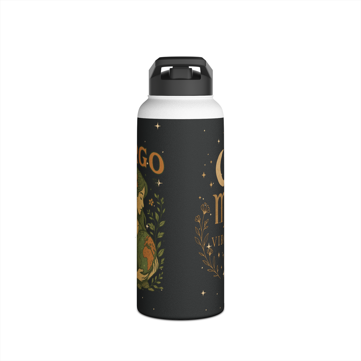 Virgo Insulated Water Bottle – Zodiac Stainless Steel Flask (12oz, 18oz, 32oz) | Free Shipping