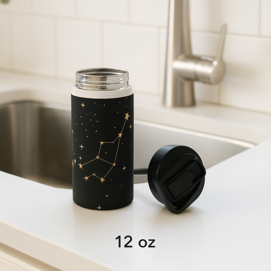 Virgo Insulated Water Bottle – Zodiac Stainless Steel Flask (12oz, 18oz, 32oz) | Free Shipping
