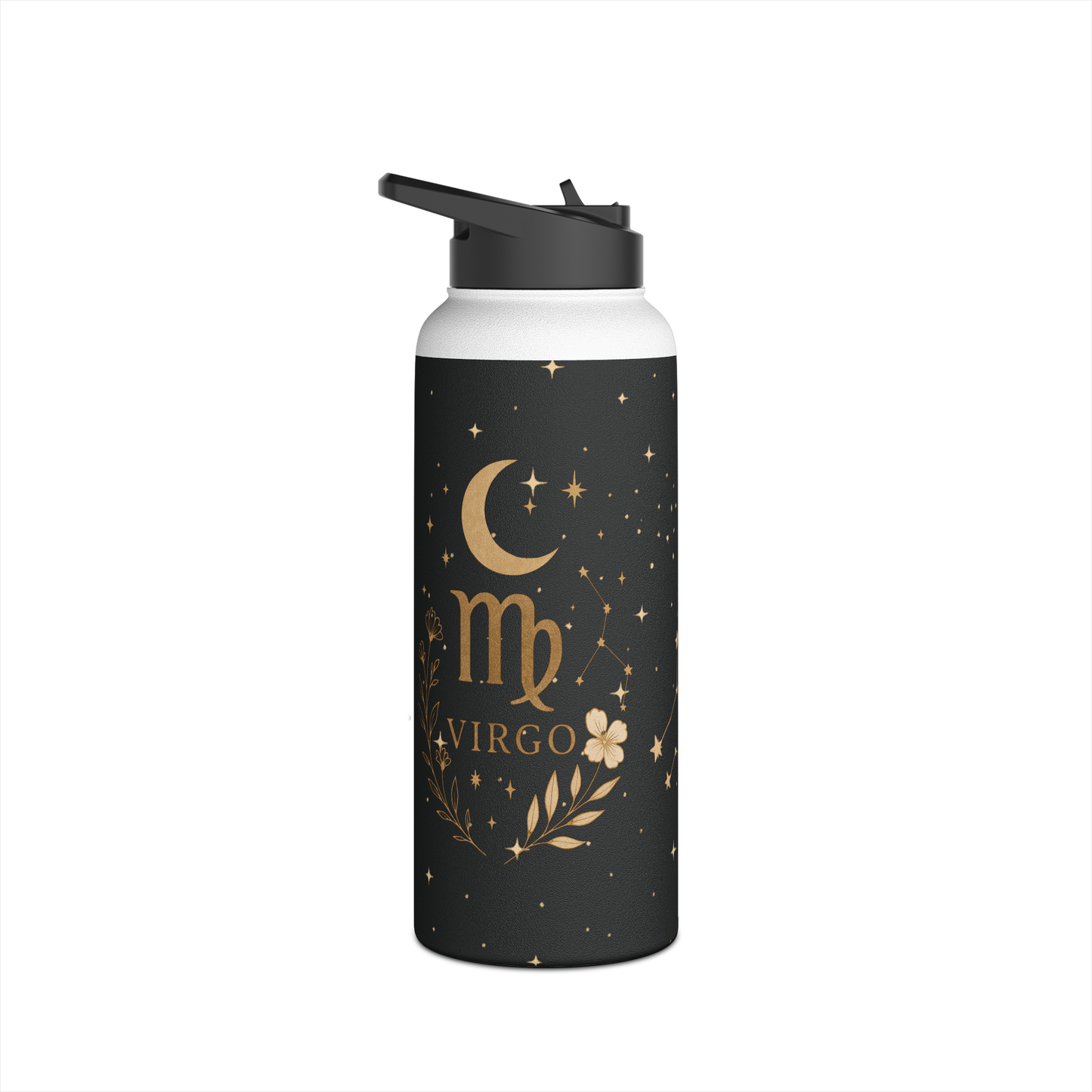Virgo Insulated Water Bottle – Zodiac Stainless Steel Flask (12oz, 18oz, 32oz) | Free Shipping