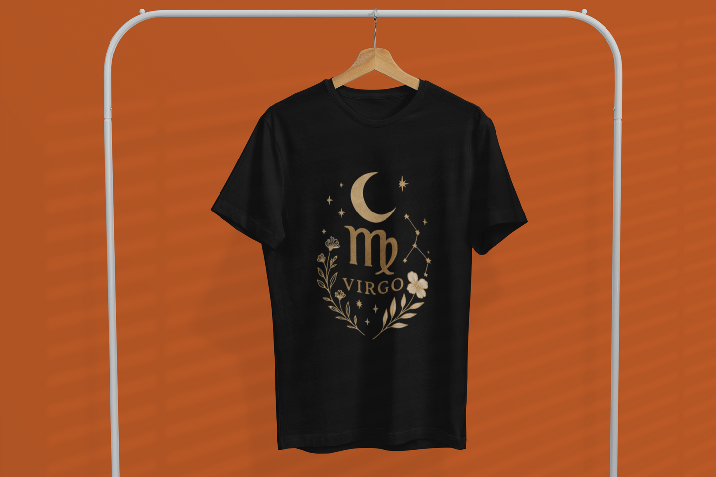 Virgo Minimal Gold Tee – Gildan 64000 Unisex