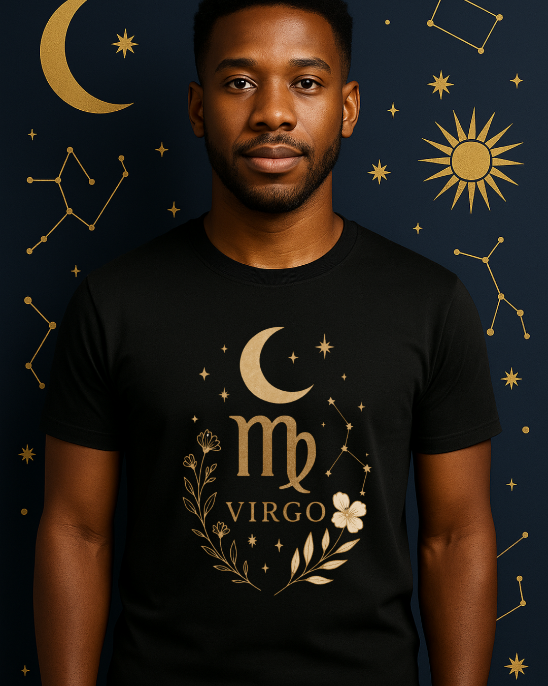 Virgo Minimal Gold Tee – Gildan 64000 Unisex