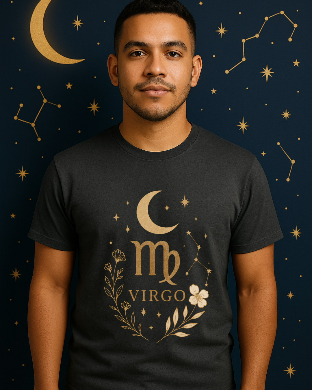 Virgo Minimal Gold Tee – Gildan 64000 Unisex