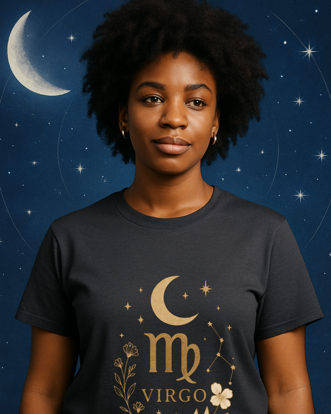 Virgo Minimal Gold Tee – Gildan 64000 Unisex