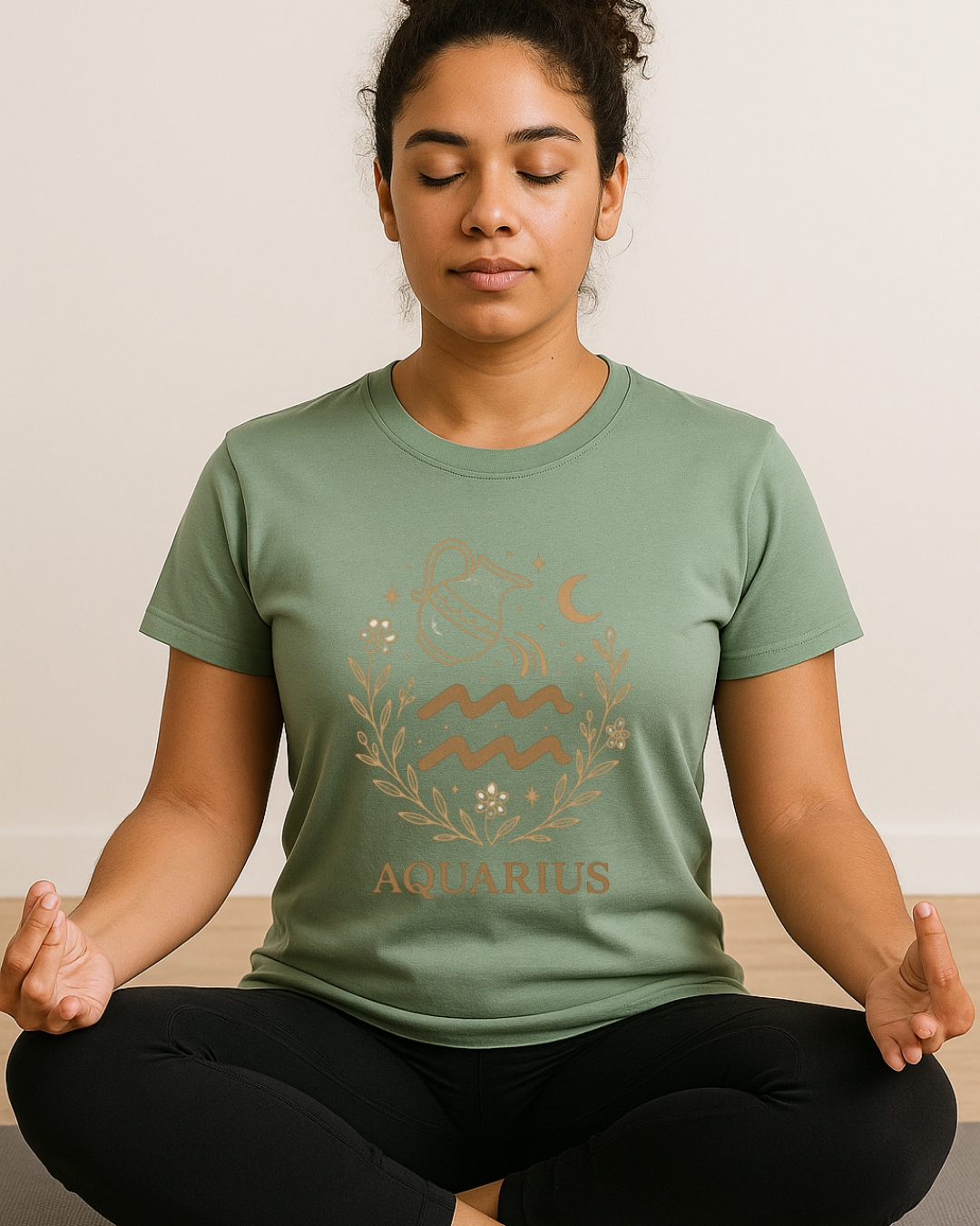 Virgo Minimal Gold Tee – Gildan 64000 Unisex