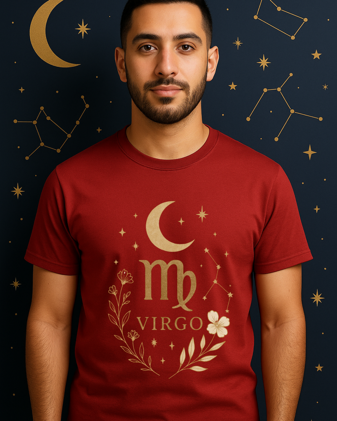 Virgo Minimal Gold Tee – Gildan 64000 Unisex