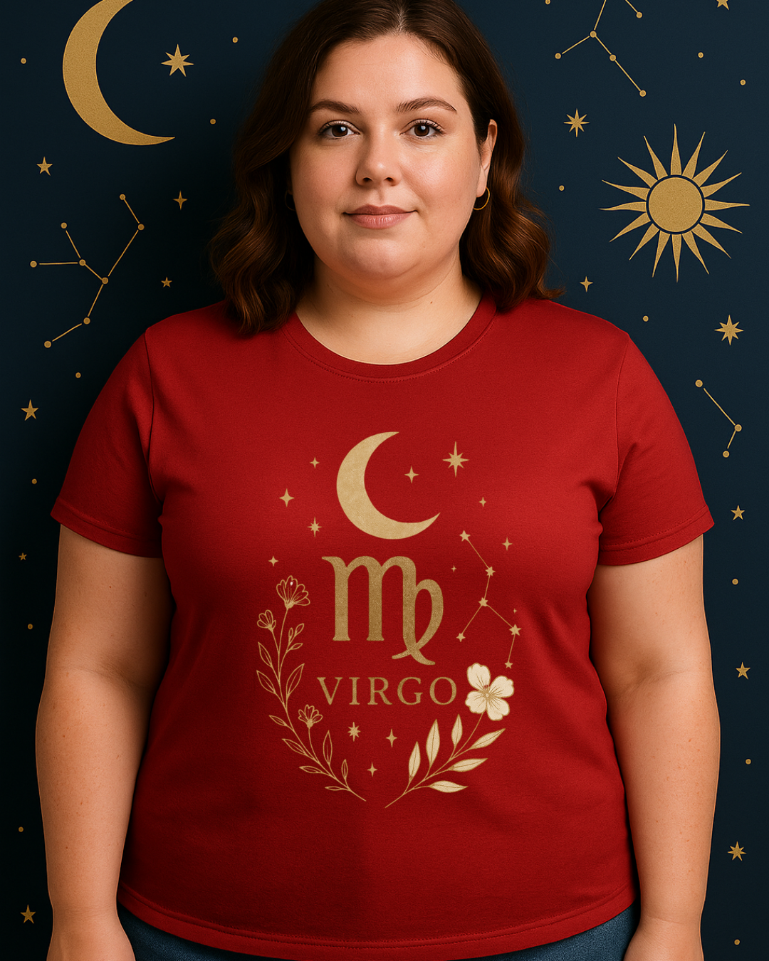 Virgo Minimal Gold Tee – Gildan 64000 Unisex