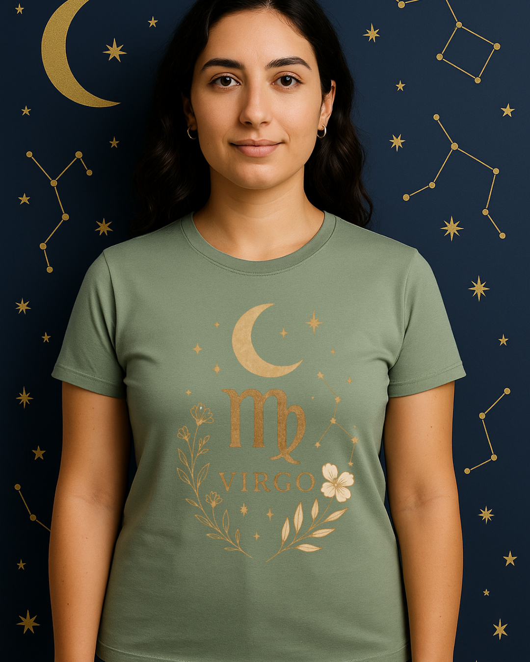 Virgo Minimal Gold Tee – Gildan 64000 Unisex