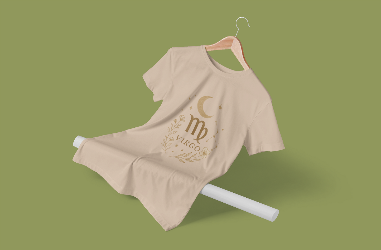 Virgo Minimal Gold Tee – Gildan 64000 Unisex