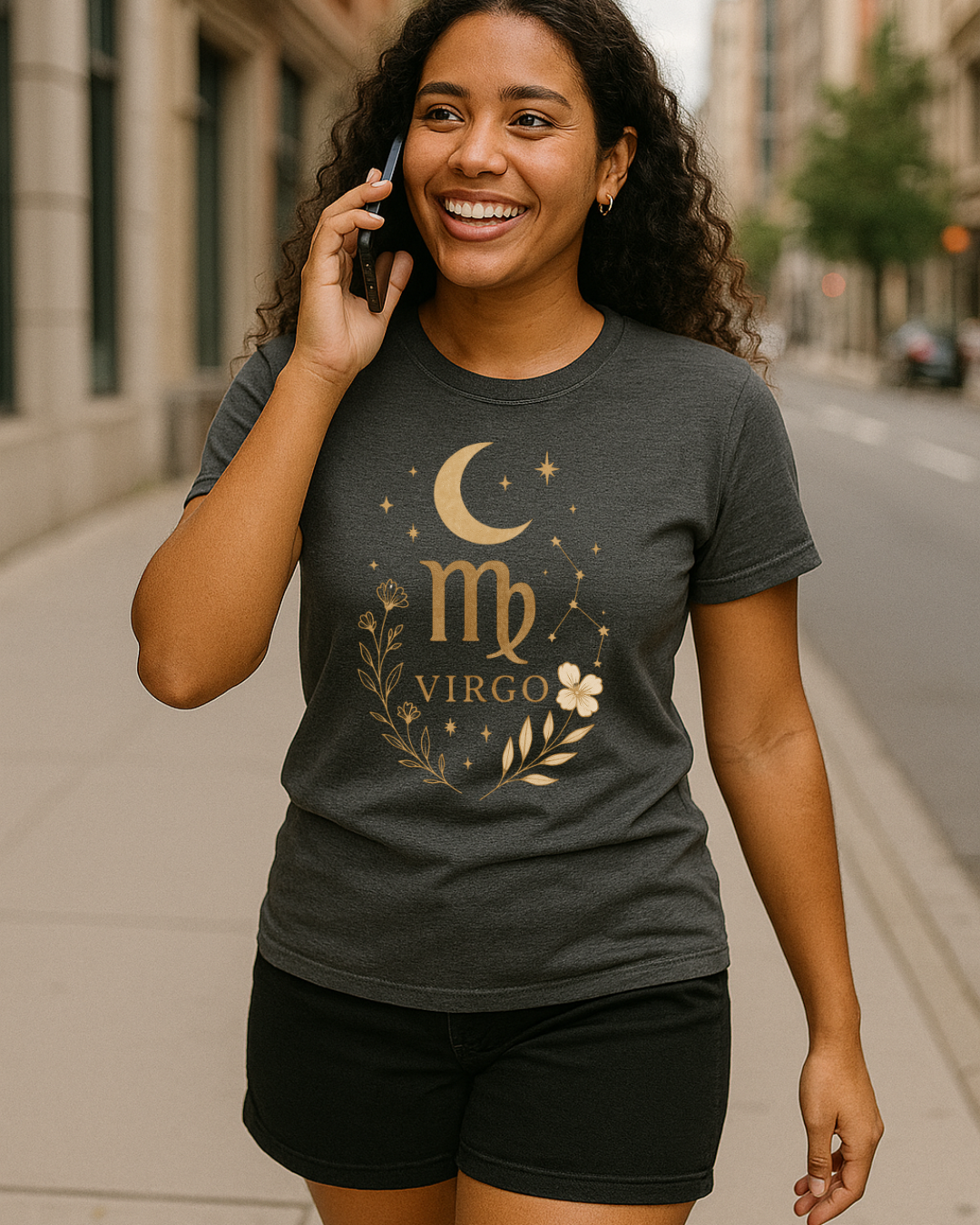 Virgo Minimal Gold Tee – Gildan 64000 Unisex