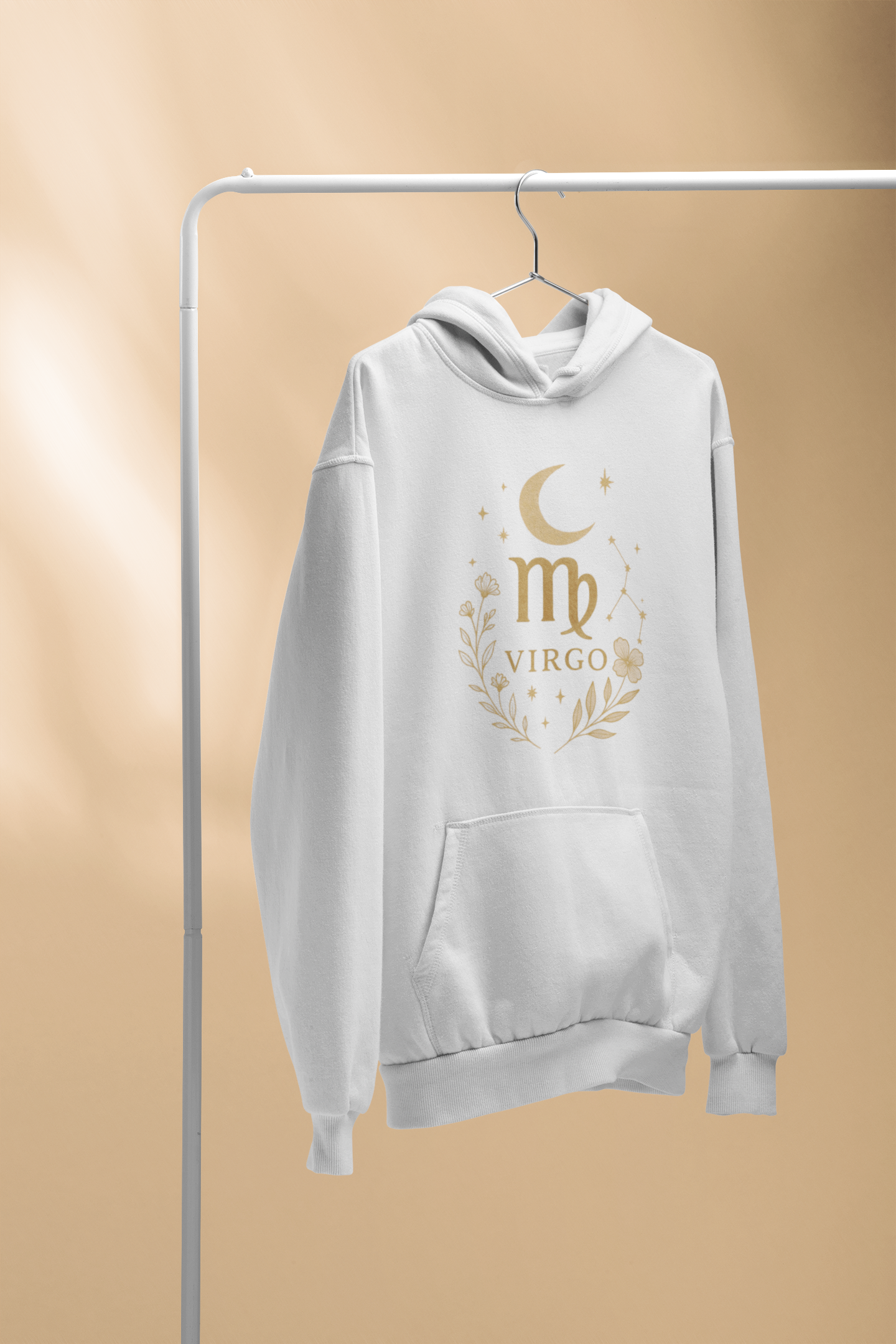 Virgo Gold Celestial Sweatshirt – Gildan 18500 Unisex Fleece