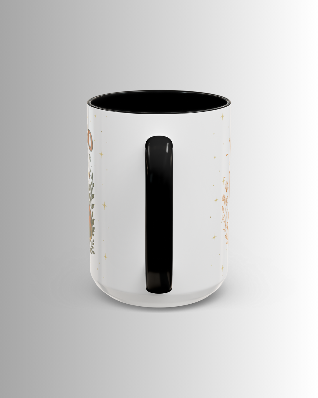 Virgo Zodiac Celestial Mug | Pink Handle | Earth Goddess Astrology Coffee Cup 15oz