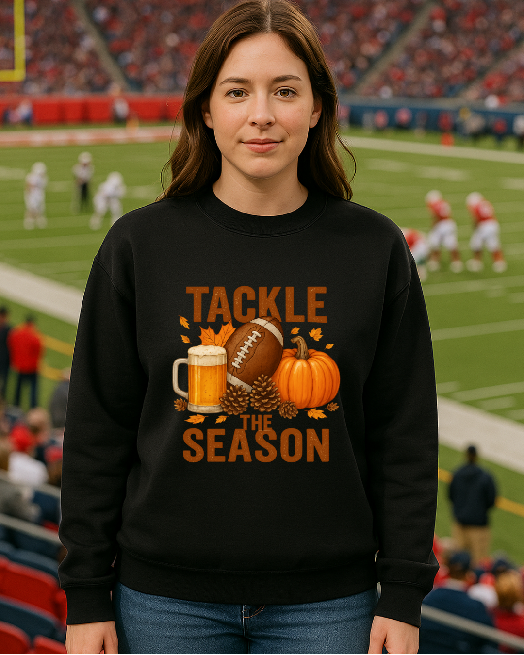 Tackle the Season Football Sweatshirt | Gildan 18000 | Free Shipping