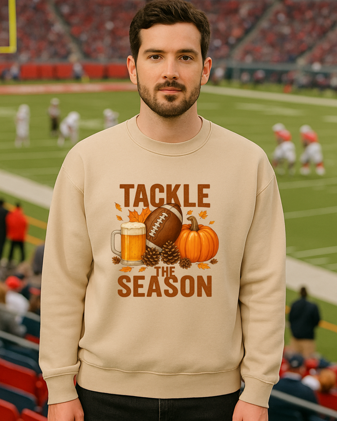 Tackle the Season Football Sweatshirt | Gildan 18000 | Free Shipping