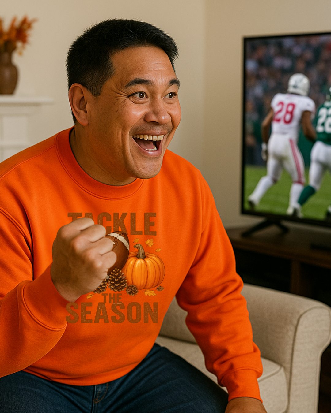 Tackle the Season Football Sweatshirt | Gildan 18000 | Free Shipping