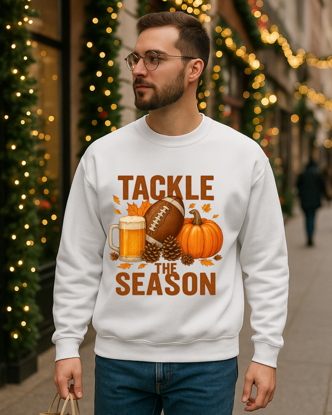 Tackle the Season Football Sweatshirt | Gildan 18000 | Free Shipping