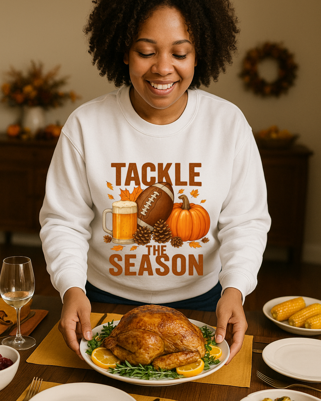 Tackle the Season Football Sweatshirt | Gildan 18000 | Free Shipping