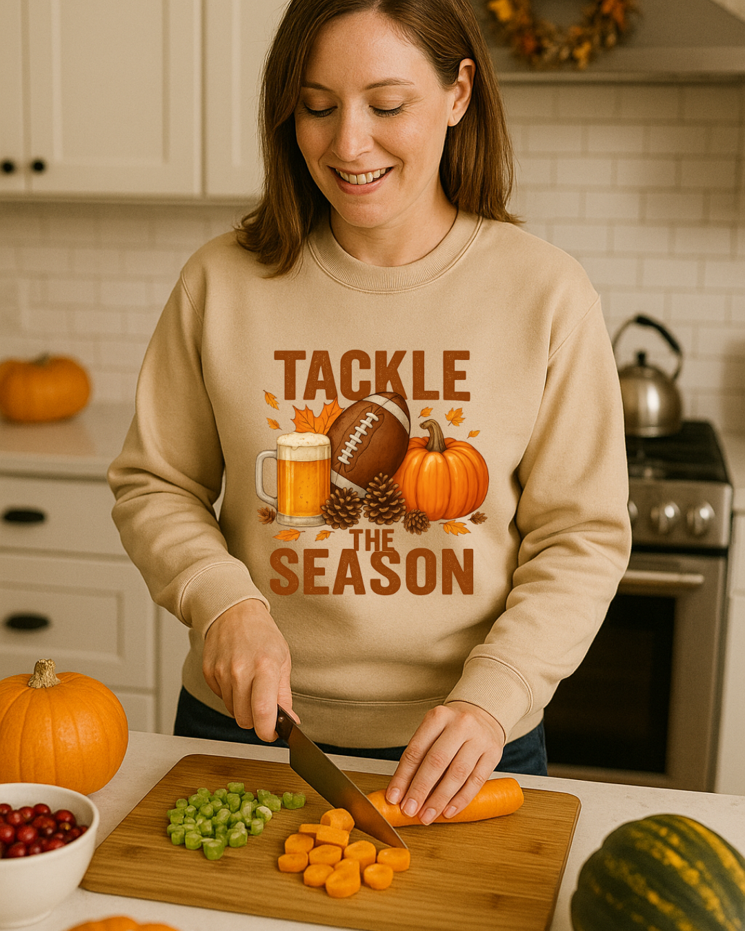 Tackle the Season Football Sweatshirt | Gildan 18000 | Free Shipping