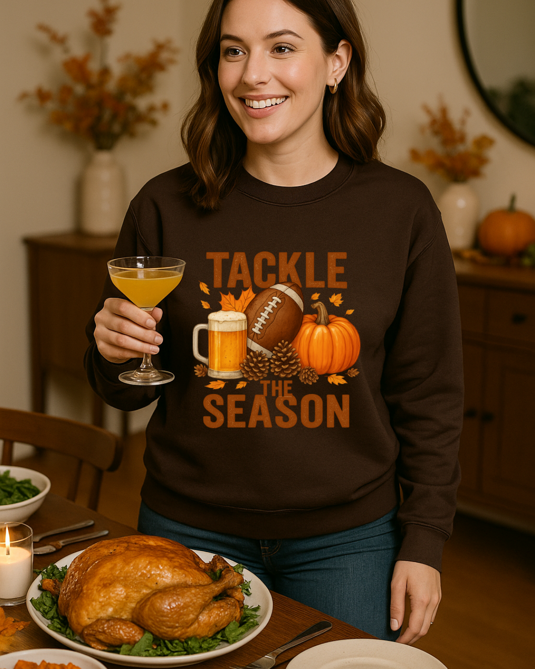 Tackle the Season Football Sweatshirt | Gildan 18000 | Free Shipping