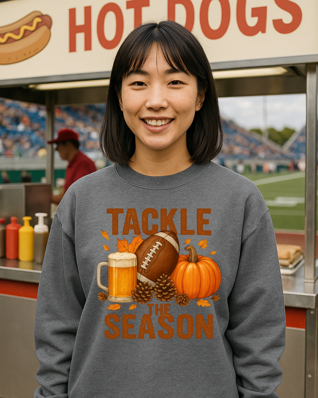 Tackle the Season Football Sweatshirt | Gildan 18000 | Free Shipping