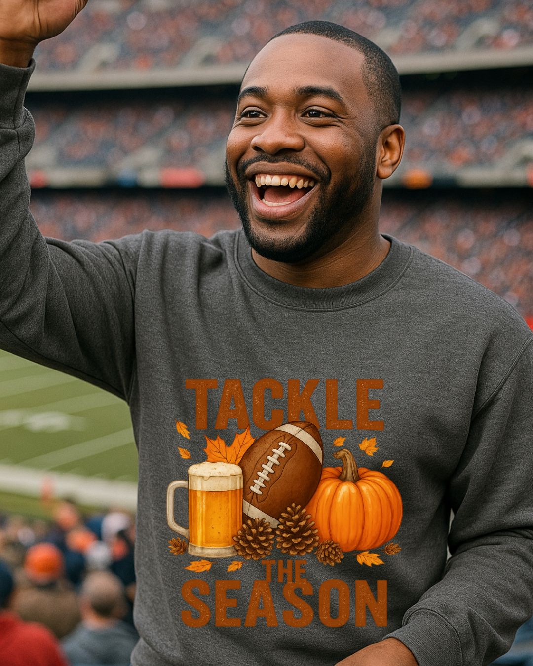 Tackle the Season Football Sweatshirt | Gildan 18000 | Free Shipping