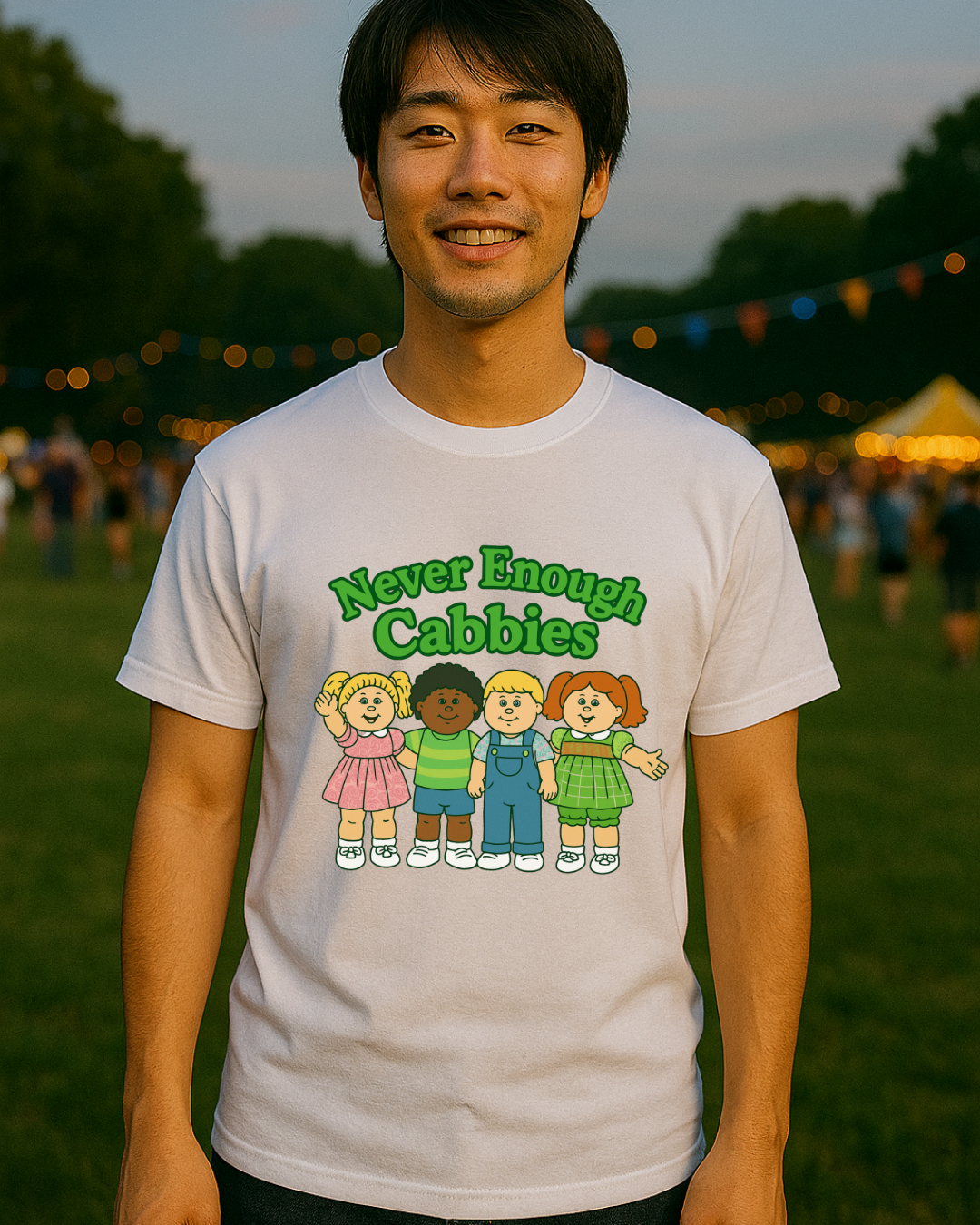 Never Enough Cabbies Retro Tee | 80s Nostalgia Unisex Shirt