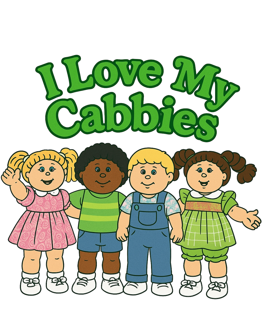 I Love My Cabbies Shirt | Retro 80s Cabbie Tee | Cabbage Patch Inspired Shirt | Cute Nostalgia Tee | Gildan 64000 Unisex Shirt | Collector Gift