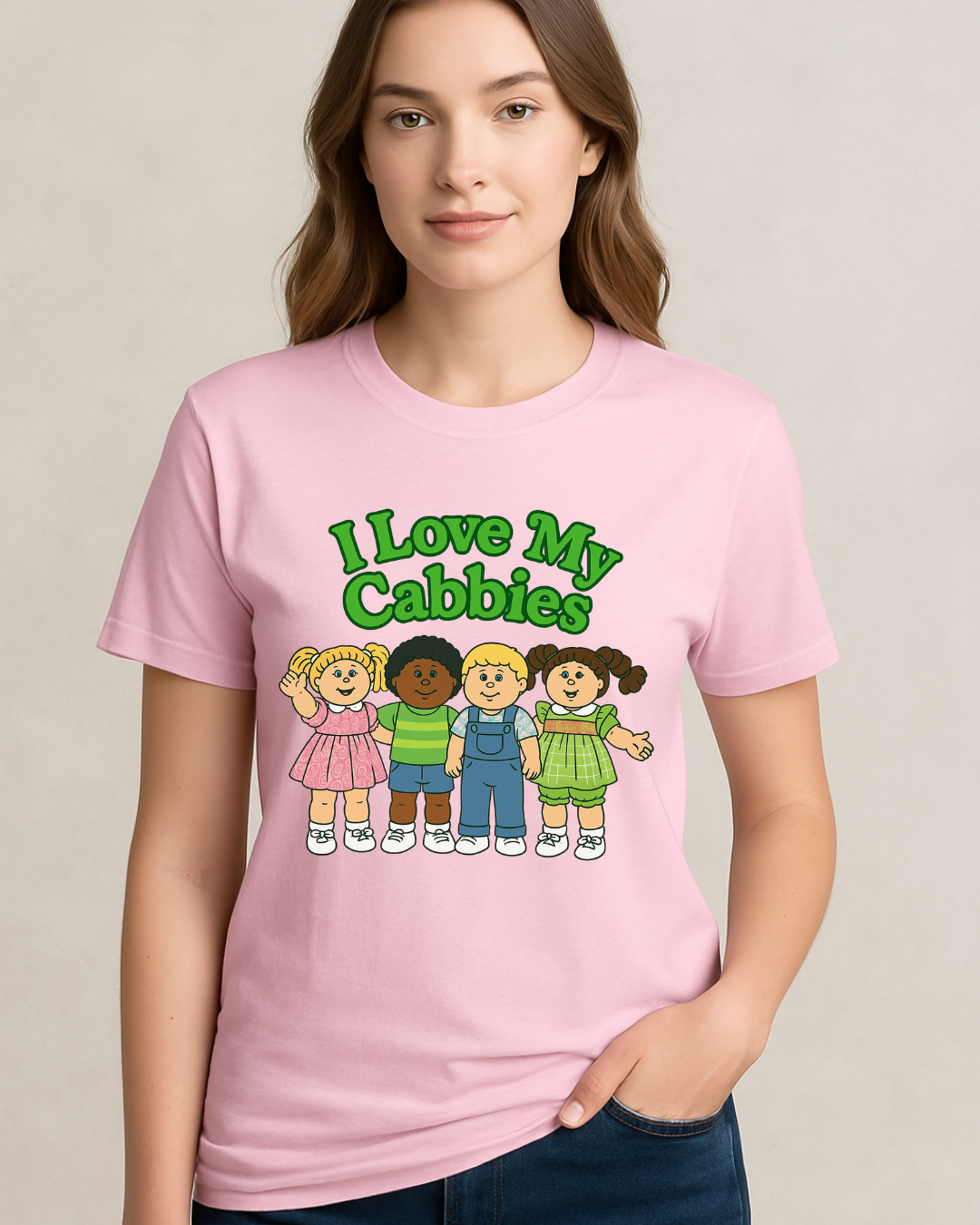 I Love My Cabbies Shirt | Retro 80s Cabbie Tee | Cabbage Patch Inspired Shirt | Cute Nostalgia Tee | Gildan 64000 Unisex Shirt | Collector Gift