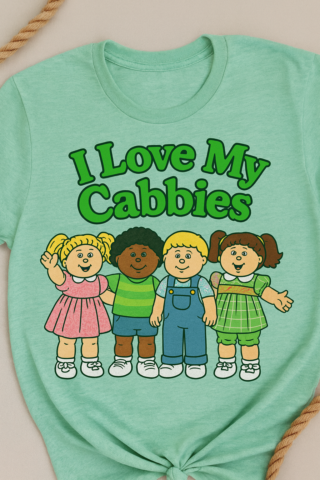 I Love My Cabbies Shirt | Retro 80s Cabbie Tee | Cabbage Patch Inspired Shirt | Cute Nostalgia Tee | Gildan 64000 Unisex Shirt | Collector Gift