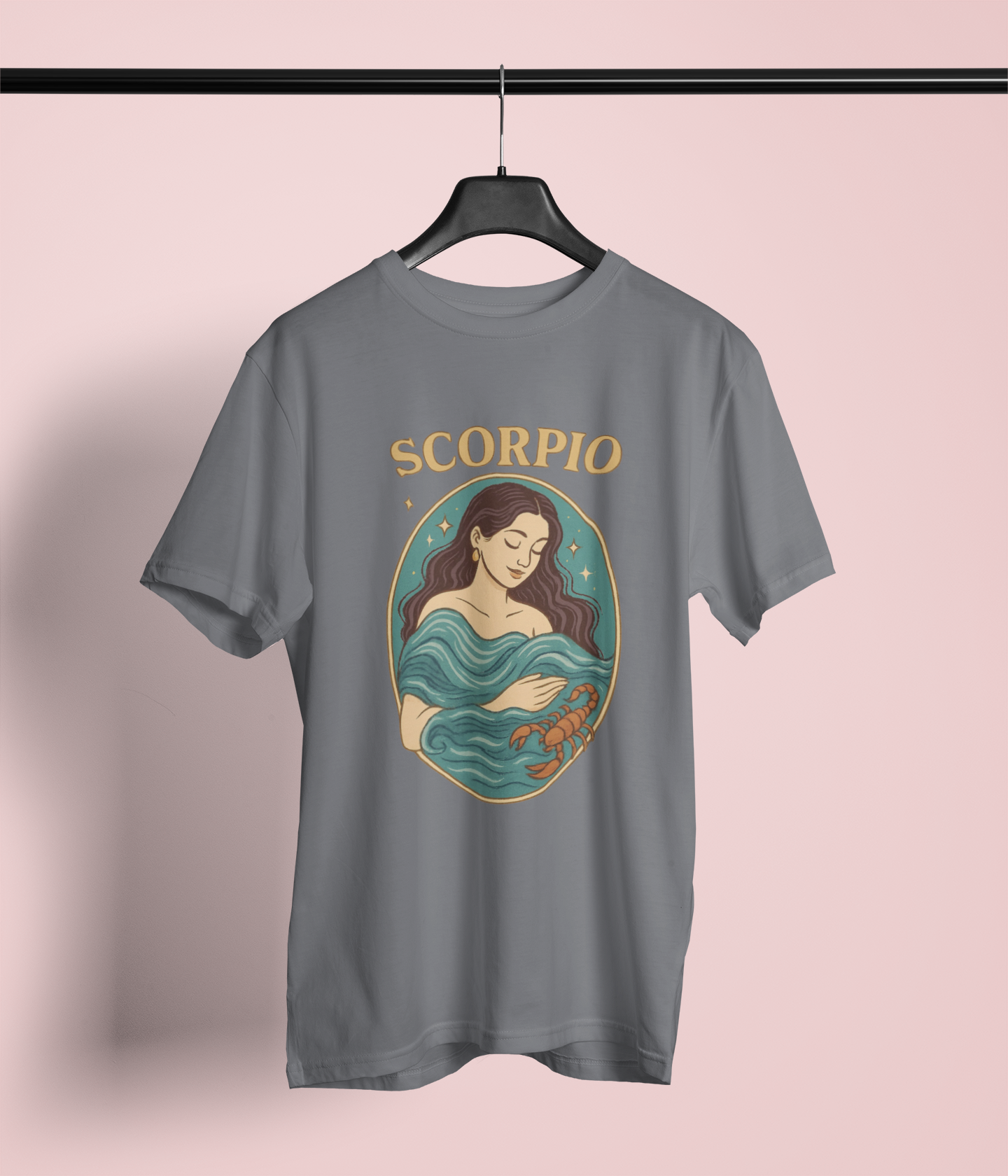 Scorpio Zodiac Water Goddess Tee | Mint Gildan 64000 Unisex T-Shirt