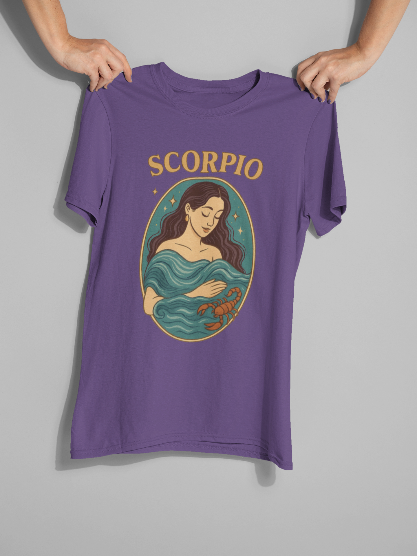 Scorpio Zodiac Water Goddess Tee | Mint Gildan 64000 Unisex T-Shirt