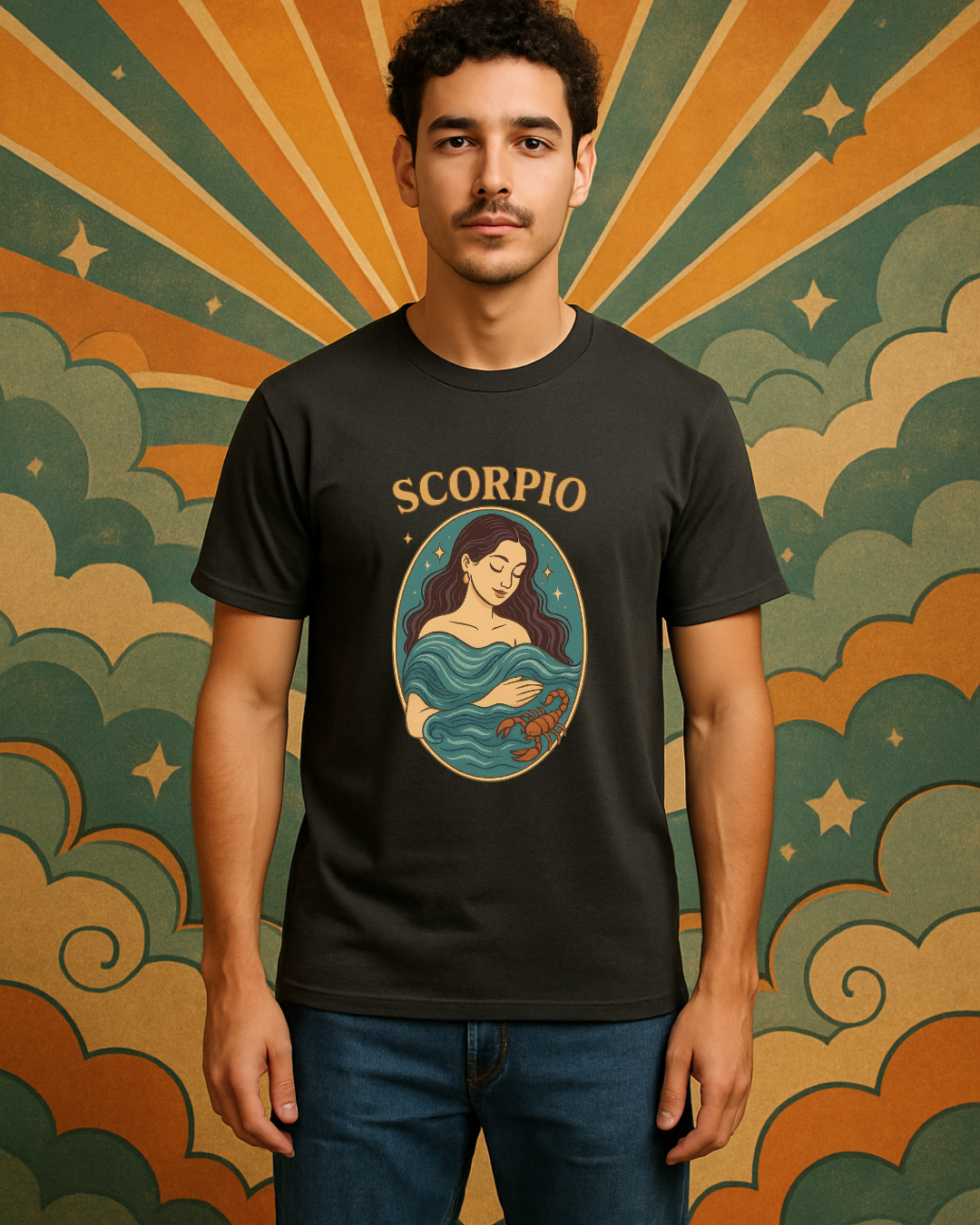 Scorpio Zodiac Water Goddess Tee | Mint Gildan 64000 Unisex T-Shirt