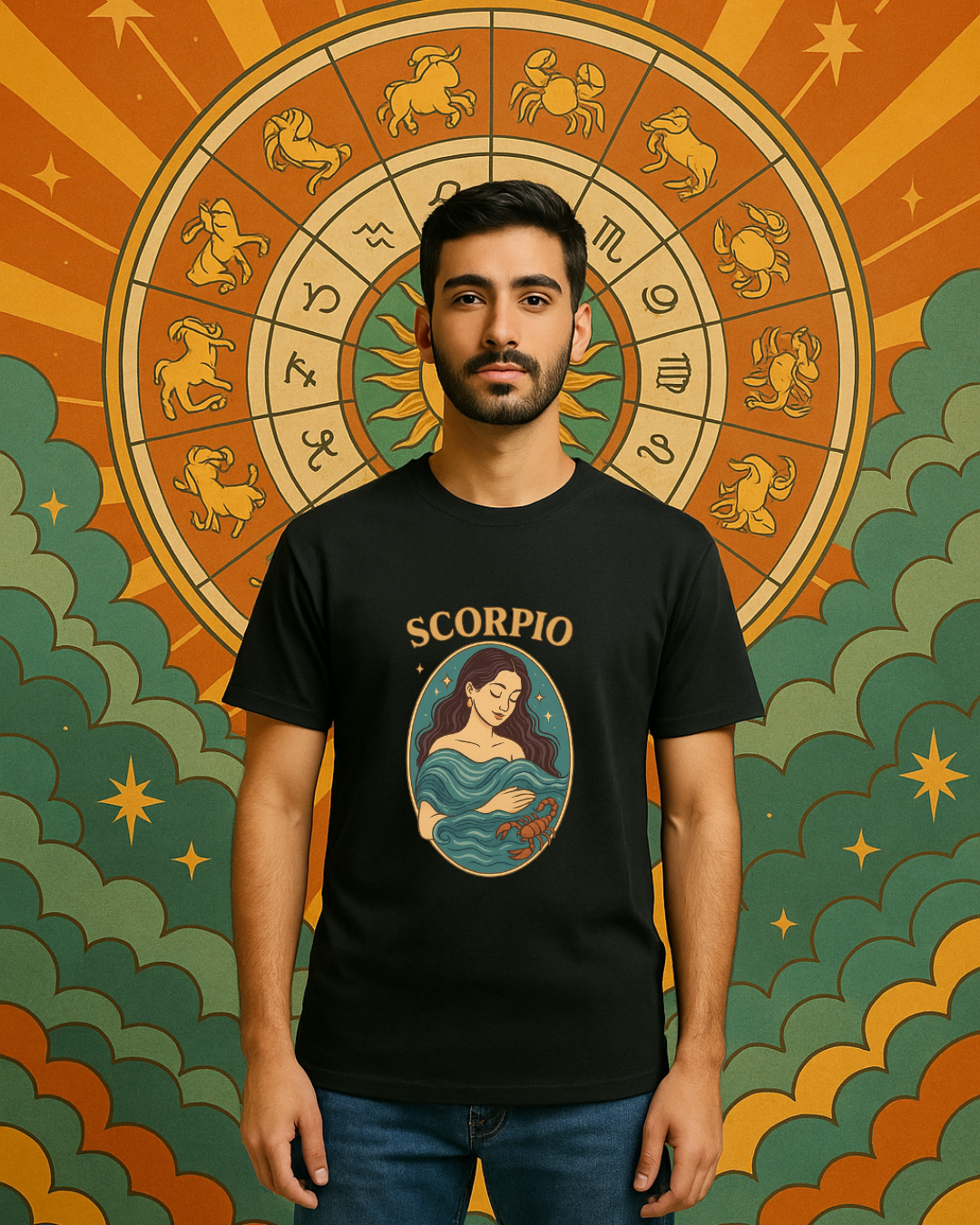 Scorpio Zodiac Water Goddess Tee | Mint Gildan 64000 Unisex T-Shirt