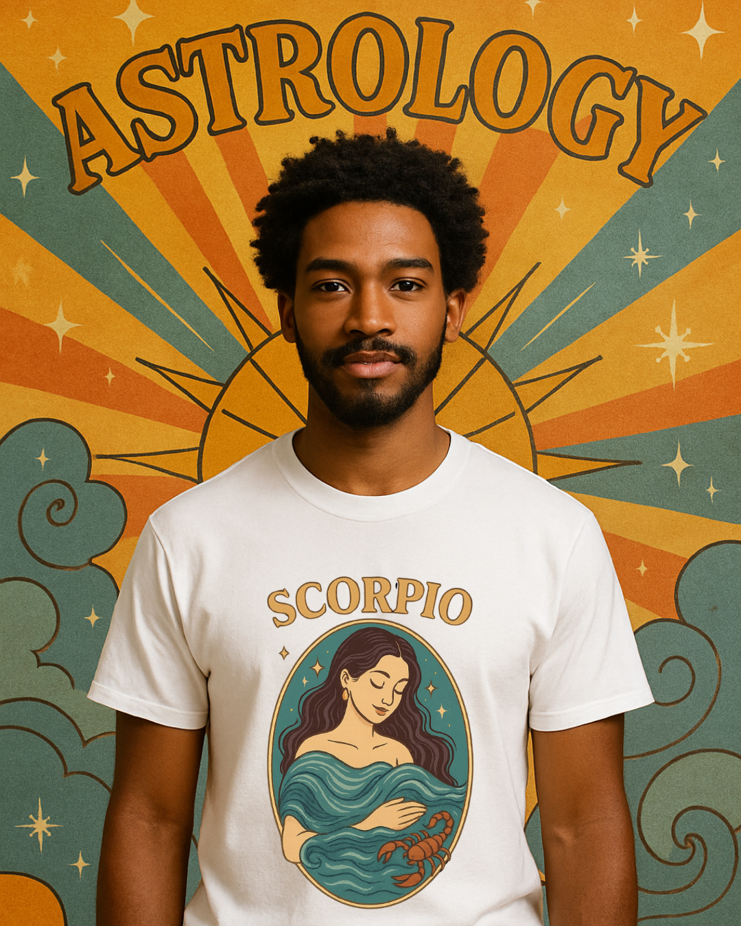 Scorpio Zodiac Water Goddess Tee | Mint Gildan 64000 Unisex T-Shirt