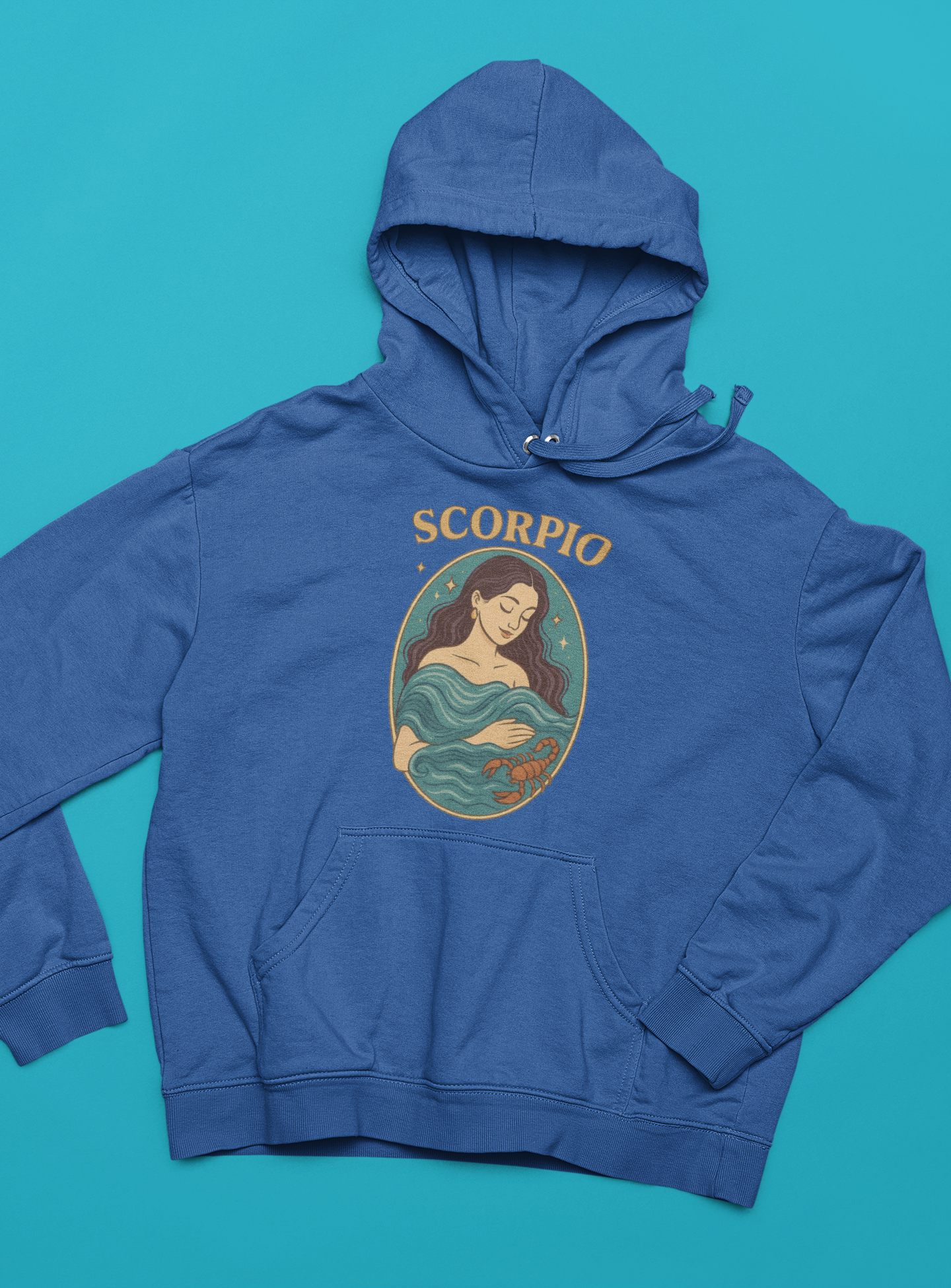 Scorpio Zodiac Hoodie – Purple Gildan 18500 Astrology Sweatshirt
