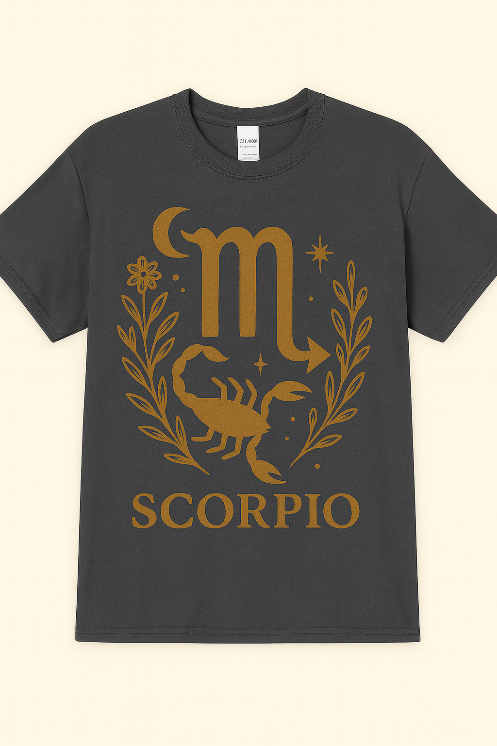 Scorpio Zodiac Graphic Tee | Black Gildan 64000 Unisex T-Shirt