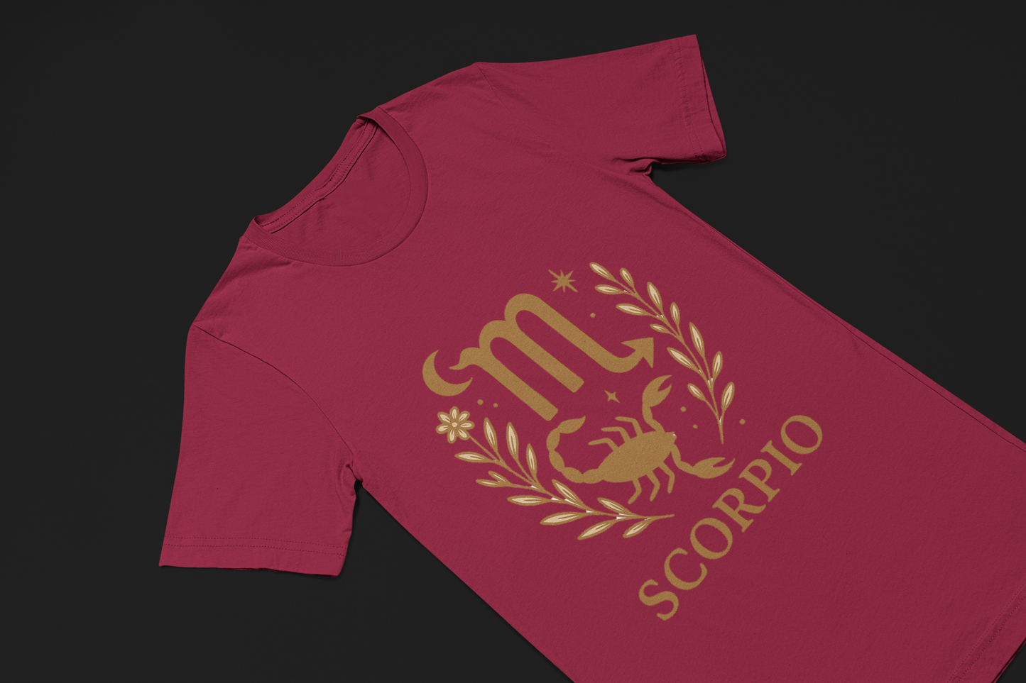 Scorpio Zodiac Graphic Tee | Black Gildan 64000 Unisex T-Shirt