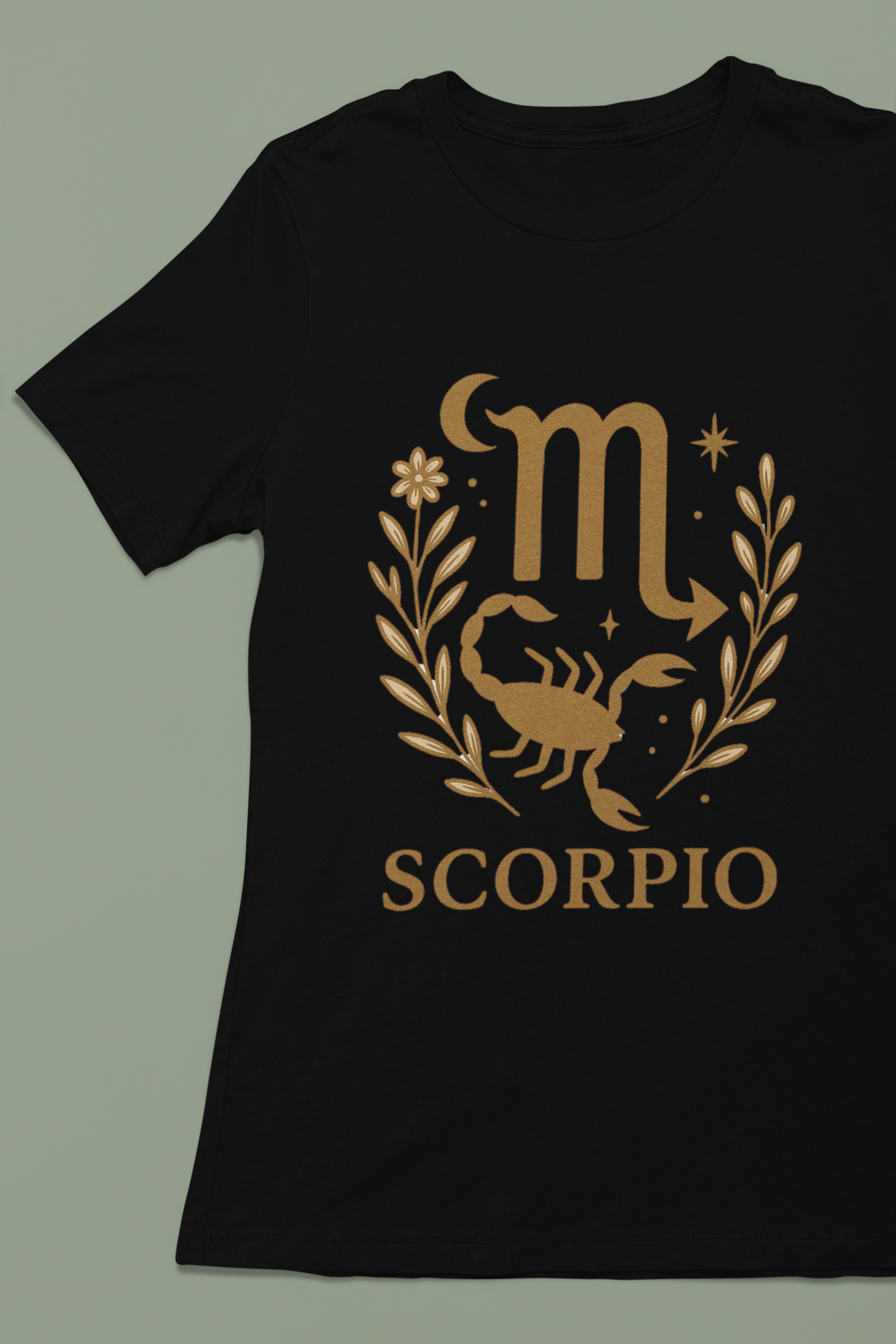 Scorpio Zodiac Graphic Tee | Black Gildan 64000 Unisex T-Shirt
