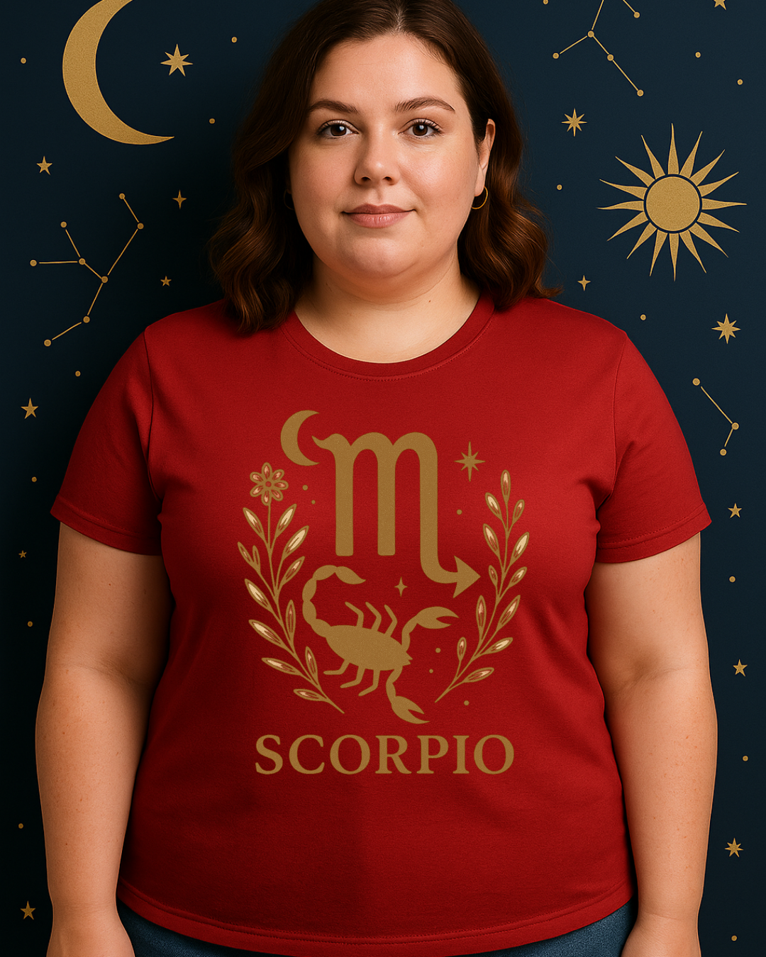 Scorpio Zodiac Graphic Tee | Black Gildan 64000 Unisex T-Shirt