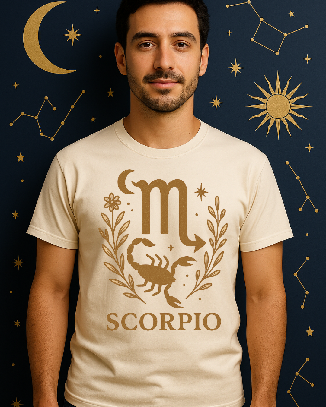 Scorpio Zodiac Graphic Tee | Black Gildan 64000 Unisex T-Shirt