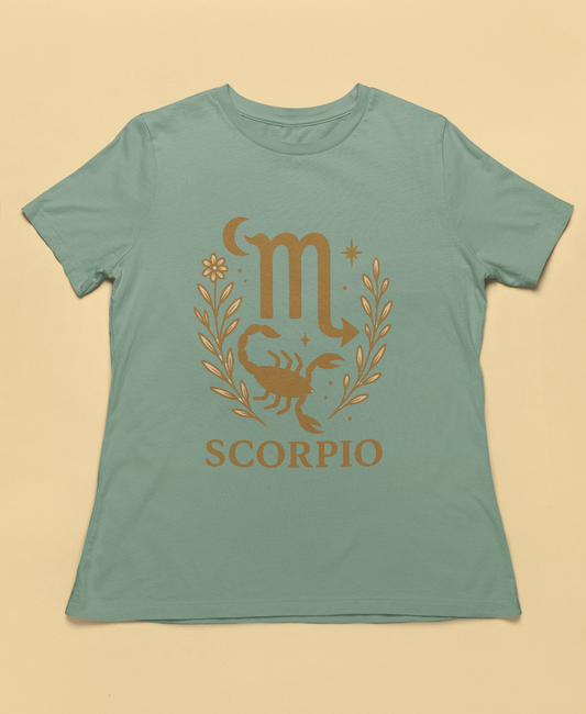 Scorpio Zodiac Graphic Tee | Black Gildan 64000 Unisex T-Shirt