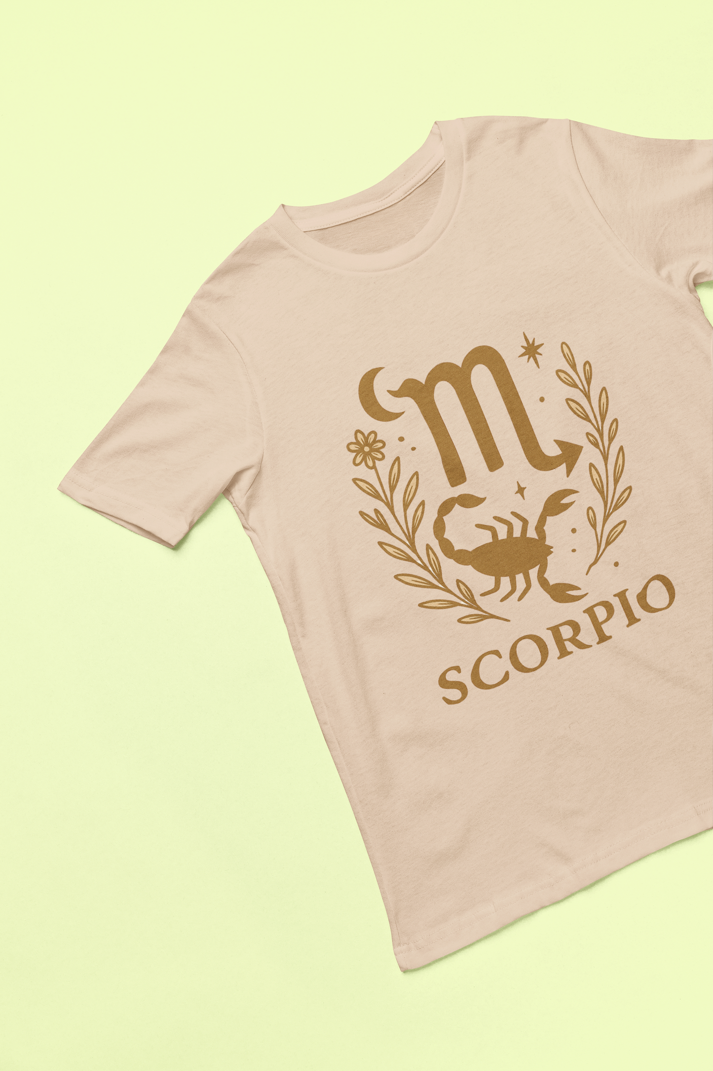 Scorpio Zodiac Graphic Tee | Black Gildan 64000 Unisex T-Shirt