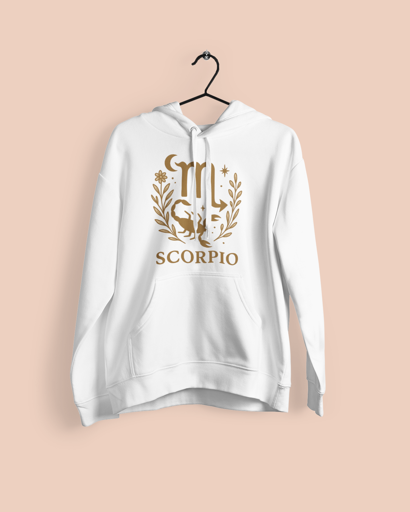 Scorpio Zodiac Hoodie – Maroon Gildan 18500 Unisex Astrology Hoodie