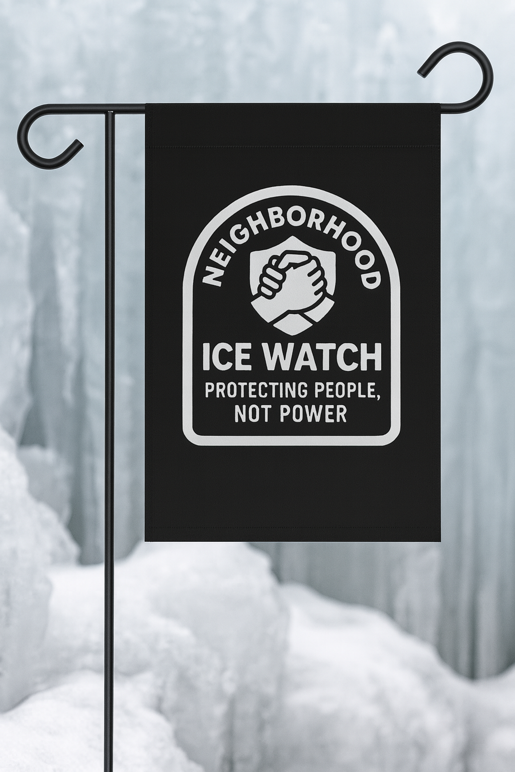 Neighborhood ICE Watch Flag – Protecting People, Not Power