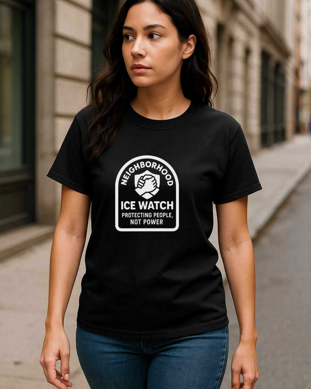 Neighborhood ICE Watch Tee – Protecting People, Not Power