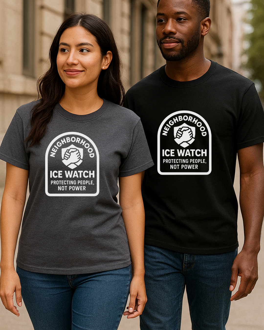 Neighborhood ICE Watch Tee – Protecting People, Not Power