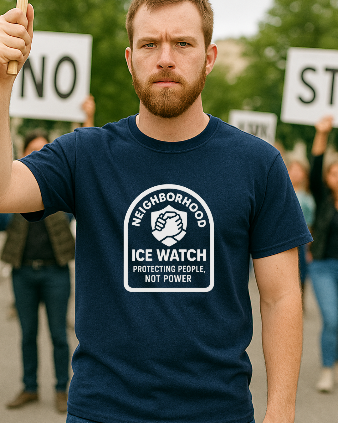 Neighborhood ICE Watch Tee – Protecting People, Not Power